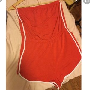 70’s style lifeguard romper